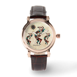Drie Southwest Kokopelli Watch Horloge