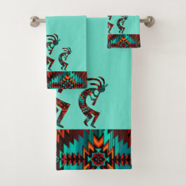 Drie Southwest KokopelliTowel Bad Handdoek