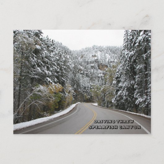 DRIE SPEARFISH CANYON - Gepersonaliseerd Briefkaart (Voorkant)