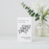 Drie spectaculaire oogbolletjes visitekaartje (Staand voorkant)