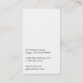 Drie spectaculaire oogbolletjes visitekaartje (Achterkant)