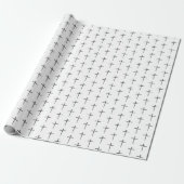 Drie spijkers kruis zwart en wit cadeaupapier (Uitgerold)