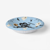 Drie Spirit Blue Halloween 3e verjaardagsfeest Papieren Kommen (Gebogen)