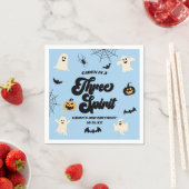 Drie Spirit Blue Halloween 3e verjaardagsfeest Servet (Insitu)