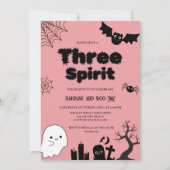 Drie Spirit Halloween 3e verjaardagsfeestje Kaart (Voorkant)