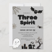 Drie Spirit Halloween 3e verjaardagsfeestje Kaart (Voorkant)