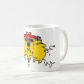 Drie spoken blazen (geel) koffiemok (Voorkant rechts)