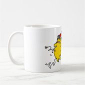 Drie spoken blazen (geel) koffiemok (Links)