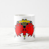 Drie spoken blazen (rood) koffiemok (Center)