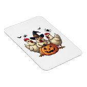 Drie Spooky Halloween Chickens Boer Herfst Witch Magneet (Rechterzijde)