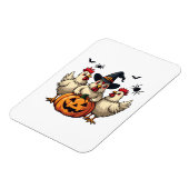Drie Spooky Halloween Chickens Boer Herfst Witch Magneet (Linkerzijde)