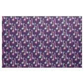 Drie Spotten Patroon van Giraffes op Paars Stof (Fat Quarter)