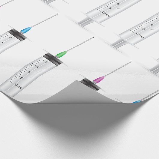 Drie spuiten cadeaupapier