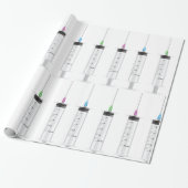 Drie spuiten cadeaupapier (Uitgerold)