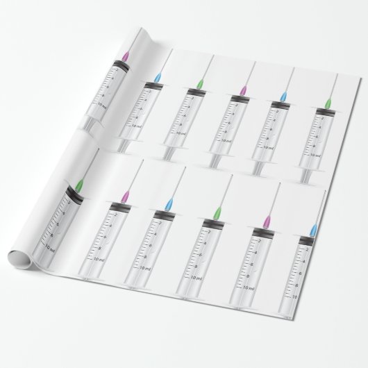 Drie spuiten cadeaupapier (Uitgerold)