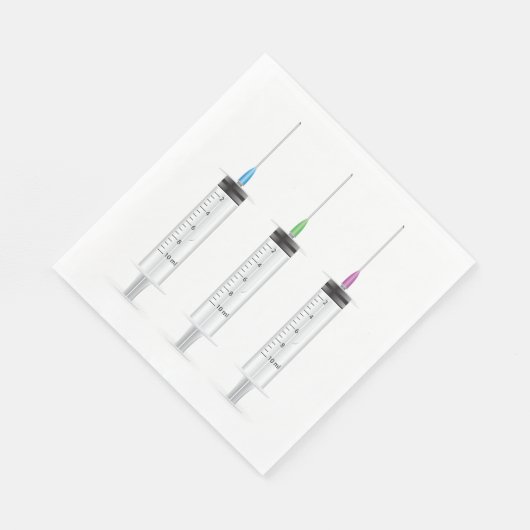 Drie spuiten servet (Hoek)