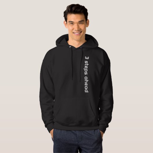 Drie stappen vooruit hoodie (Voorkant volledig)