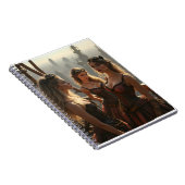 Drie Steampunk-vrouwen staan bovenop een Victoriaa Notitieboek (Rechterzijde)