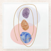 Drie Stenen Glazen Onderzetter (Voorkant)