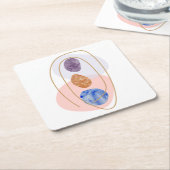 Drie Stenen Kartonnen Onderzetters (Schuin)