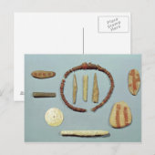 Drie stenen met rode markeringen van Mas-d'Arvil Briefkaart (Voorkant / Achterkant)