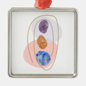 Drie Stenen Metalen Ornament (Voorkant)