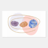 Drie Stenen Rechthoekige Sticker (Voorkant)