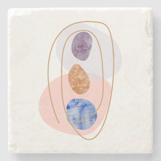 Drie Stenen Stenen Onderzetter (Voorkant)