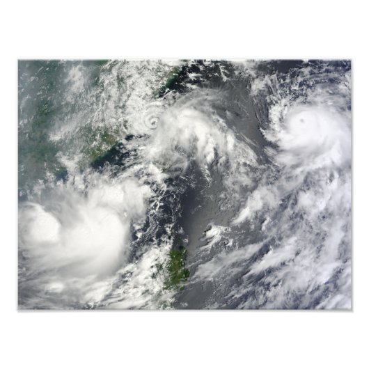 Drie sterke stormen foto afdruk (Voorkant)