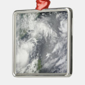 Drie sterke stormen metalen ornament (Links)