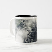 Drie sterke stormen tweekleurige koffiemok (Voorkant links)