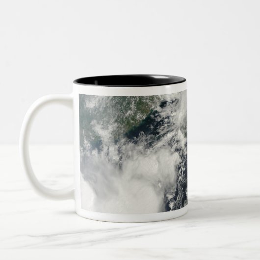 Drie sterke stormen tweekleurige koffiemok (Links)