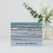 Drie sterns op een strand briefkaart (Staand voorkant)