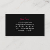 Drie sterren op de zwarte Super CAR-achtergrond Visitekaartje (Achterkant)