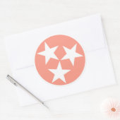 Drie sterren Tennessee State Flag Sticker (Envelop)