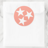 Drie sterren Tennessee State Flag Sticker (Tas)