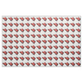 Drie stijlvolle rode en witte oldtimer auto's, stof (Yard (91,4 cm))