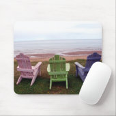 Drie stoelen mousepad muismat (Met muis)