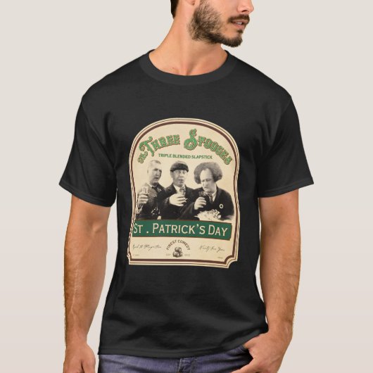 Drie Stooges St Patrick's Day T-shirt (Voorkant)