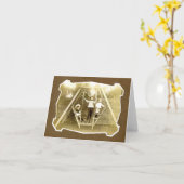 Drie stralen op de Zwingende Notecard Kaart (Gele Bloem)