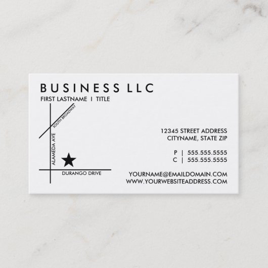 drie stratenkaart kortingskaartje (Voorkant)