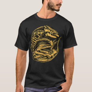 Drie-strengen Armadillo Skeleton T-shirt