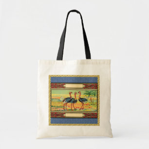 Drie struisvogels tote bag
