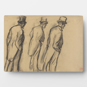 Drie studies naar Ludovic Halevy Standing Fotoplaat