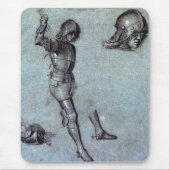 Drie studies van een Cavalier in Armor Muismat (Voorkant)