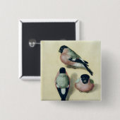 Drie studies van een vinnige vierkante button 5,1 cm (Voorkant /achterkant)