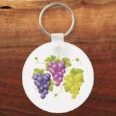 Drie stukjes druiven sleutelhanger (Voorkant)