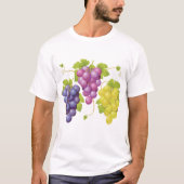 Drie stukjes druiven t-shirt (Voorkant)