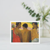 Drie Tahitianen door Paul Gauguin Briefkaart (Staand voorkant)