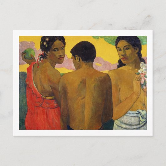 Drie Tahitianen door Paul Gauguin Briefkaart (Voorkant)